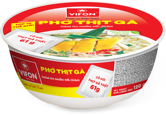 Phở thịt gà tô 120g