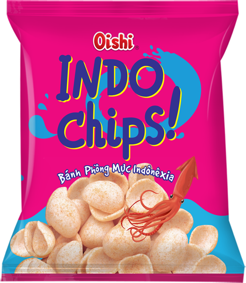 oishi bánh phồng mực indonexia