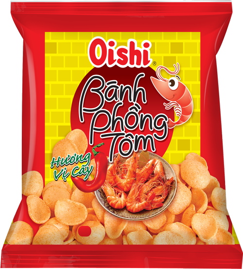 Oishi bánh phồng tôm hương vị cay