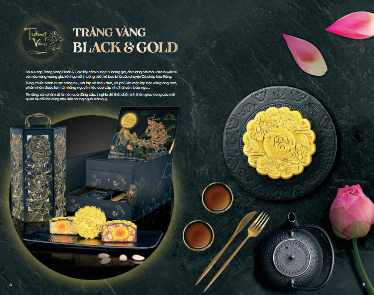 Trăng vàng Black & Gold hộp 4 bánh