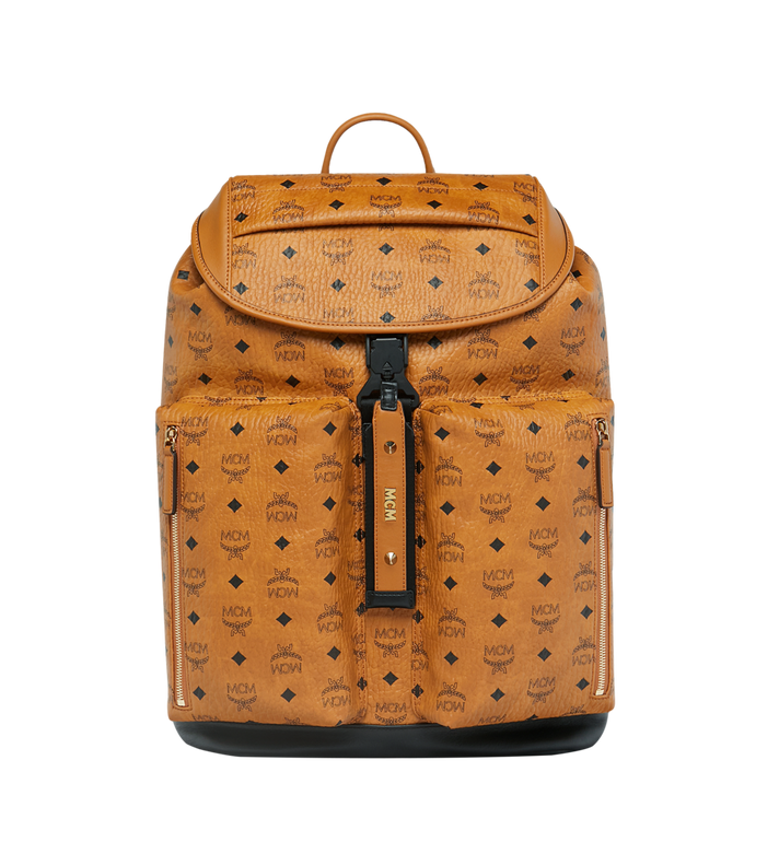 Balo MCM KREUZBERG BACKPACK IN VISETOS COGNAC