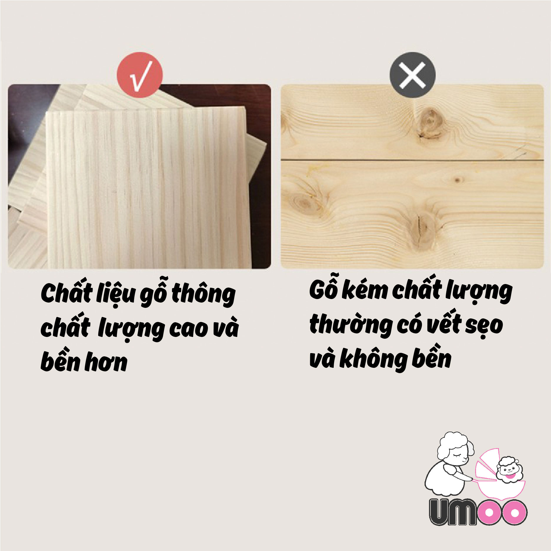 Cũi gỗ đa năng chất lượng cao