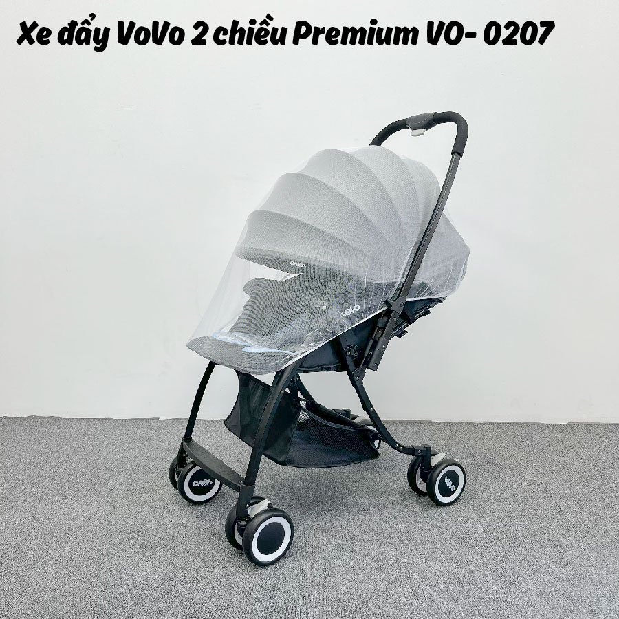 Xe đẩy VoVo 2 chiều Premium có tặng kèm màn che chống muỗi