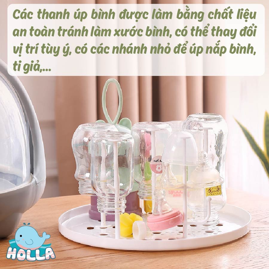 các thanh úp bình không làm xước núm ti