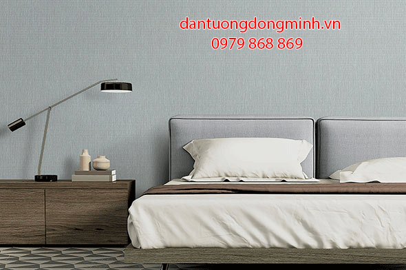 Phối cảnh giấy dán tường HQ Eroom 2002-2 tại phòng ngủ