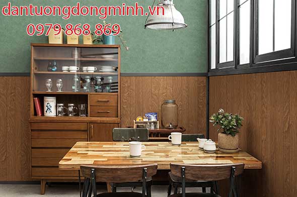 Phối cảnh với giấy dán tường Nhật BA6004
