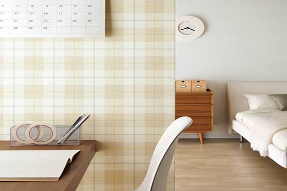 Phối cảnh giấy dán tường Nhật Bản BA6041