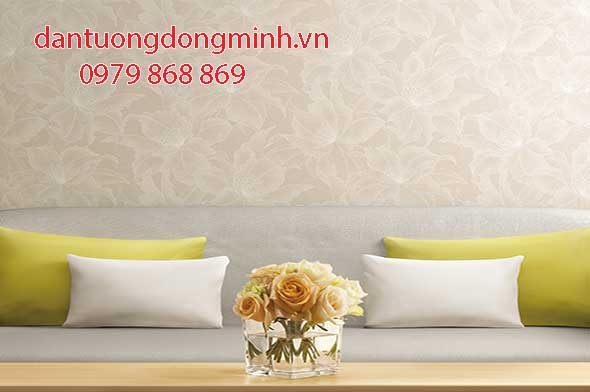 Phối cảnh giấy dán tường phòng khách-NRF3438-2