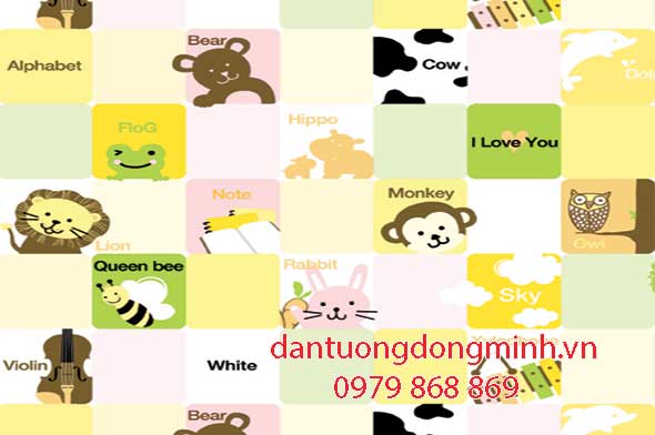 Mẫu giấy dán tường trẻ em-1725