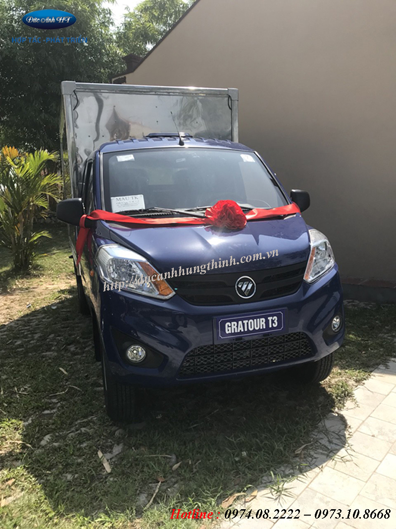 Xe tải thùng kín Foton Gratour 1.5L 820Kg