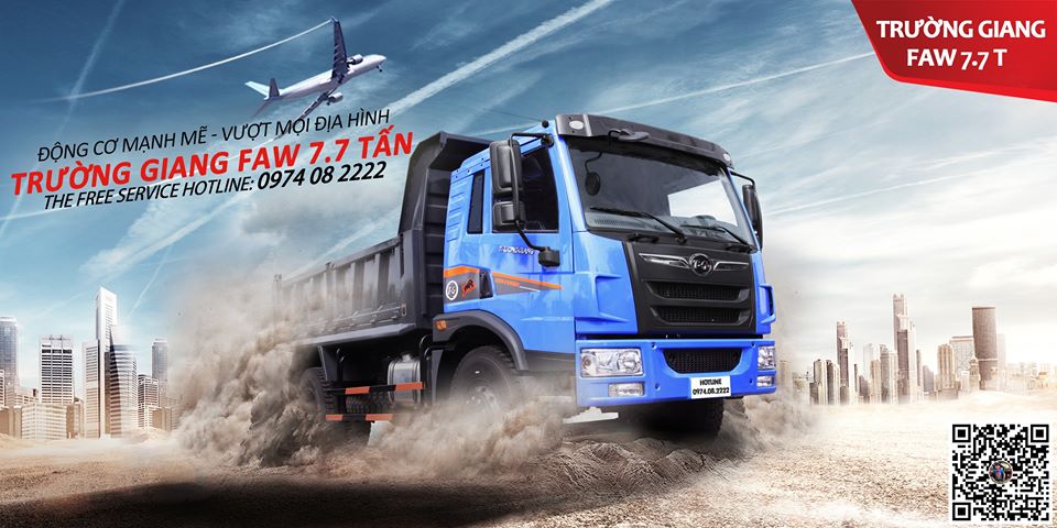 Xe tải ben Trường Giang Faw 8.75 tấn