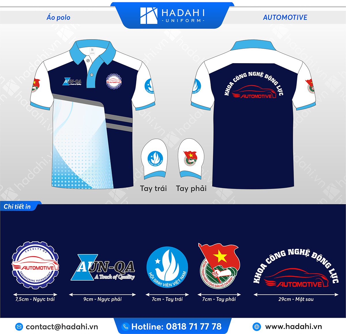 ao thun in logo thu vi tai hadahi
