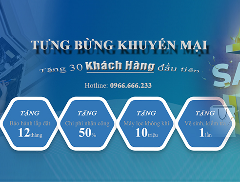 Lắp Điều Hòa Tặng Máy Lọc Không Khí Cao Cấp Daikin + 1 Gói Vệ Sinh, Kiểm Tra Máy