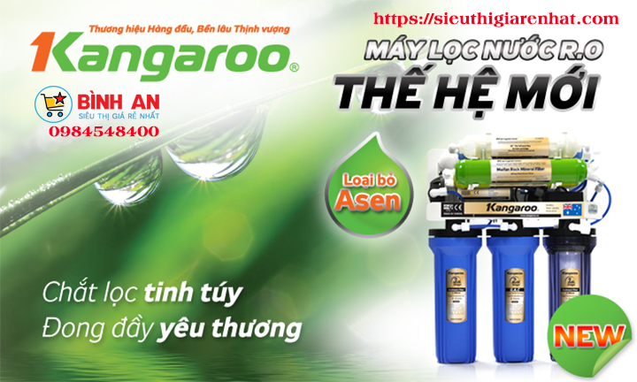 Công nghệ lọc nước Hydrogen của Kangaroo