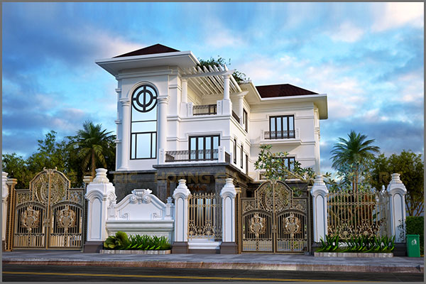 Thiết kế biệt thự tân cổ điển trọn gói Hà nội dl2016