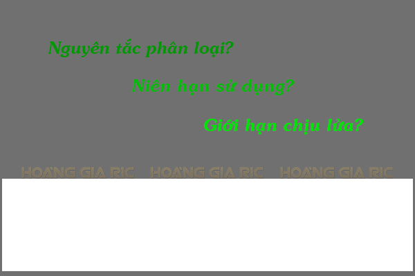 Các quy định về nguyên tắc phân loại, phân cấp công trình