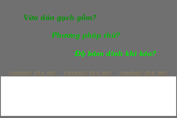 Thử độ bám dính khi kéo đối với vữa dán gạch gốc xi măng C