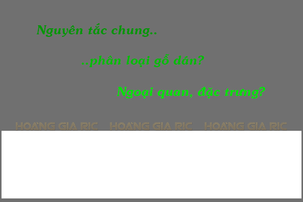 Phân loại gỗ dán theo ngoại quan bề mặt: Nguyên tắc chung