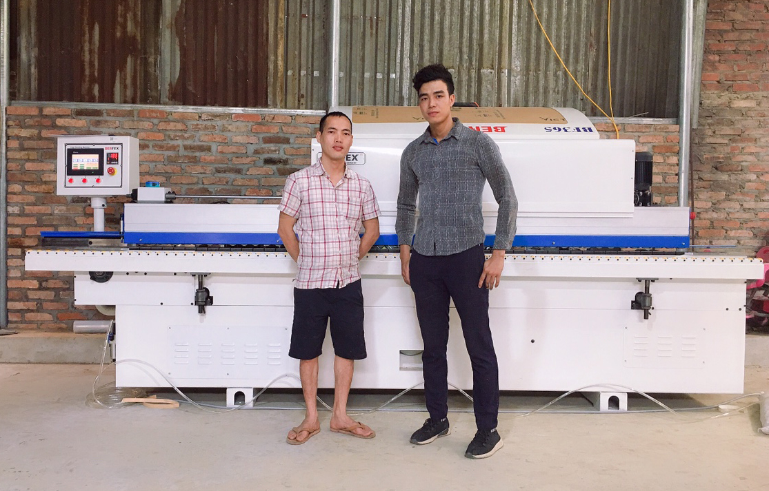 Máy dán cạnh gỗ tự động tại An Giang