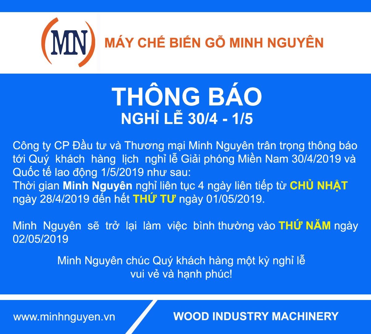 Thông báo nghỉ lễ 30/4 và 1/5