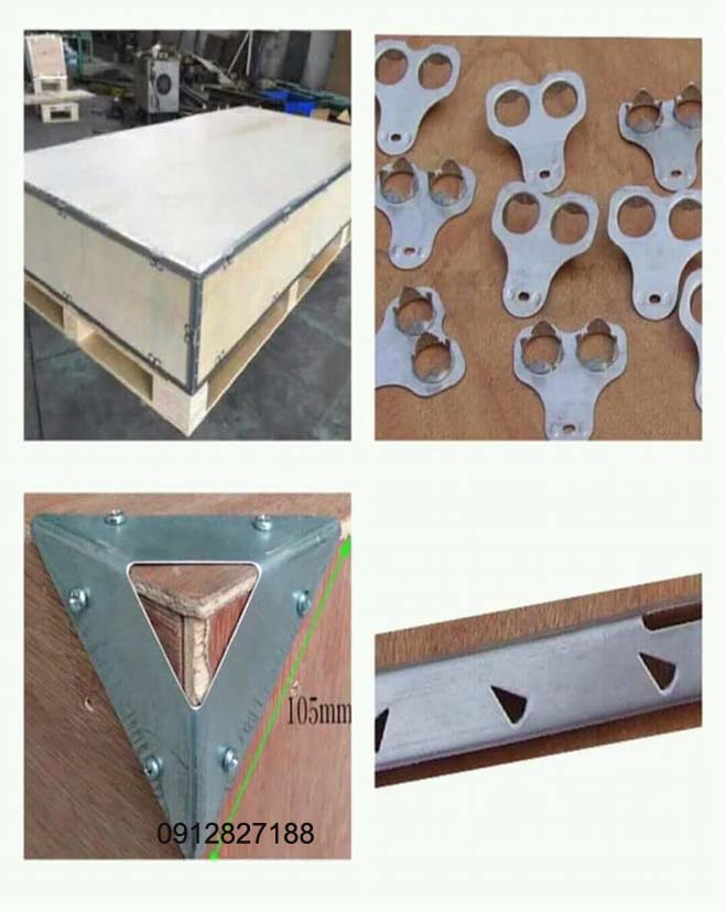 Phụ kiện đóng thùng gỗ: Bản lề nẹp cạnh thùng gỗ, bịt góc thùng gỗ, bộ khóa tai, ke góc thùng gỗ