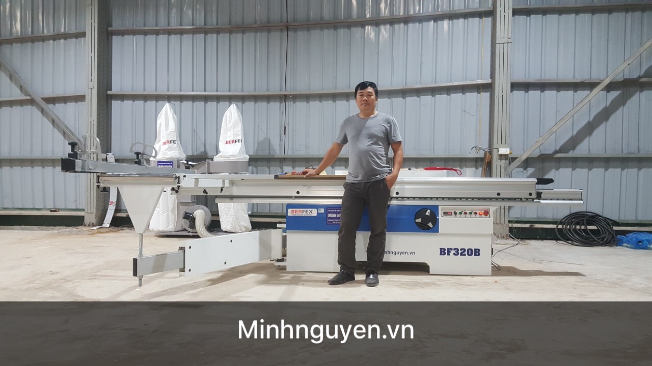 Cưa bàn trượt, bào cuốn, phay trục đứng, cưa vanh cho xưởng gỗ tự nhiên