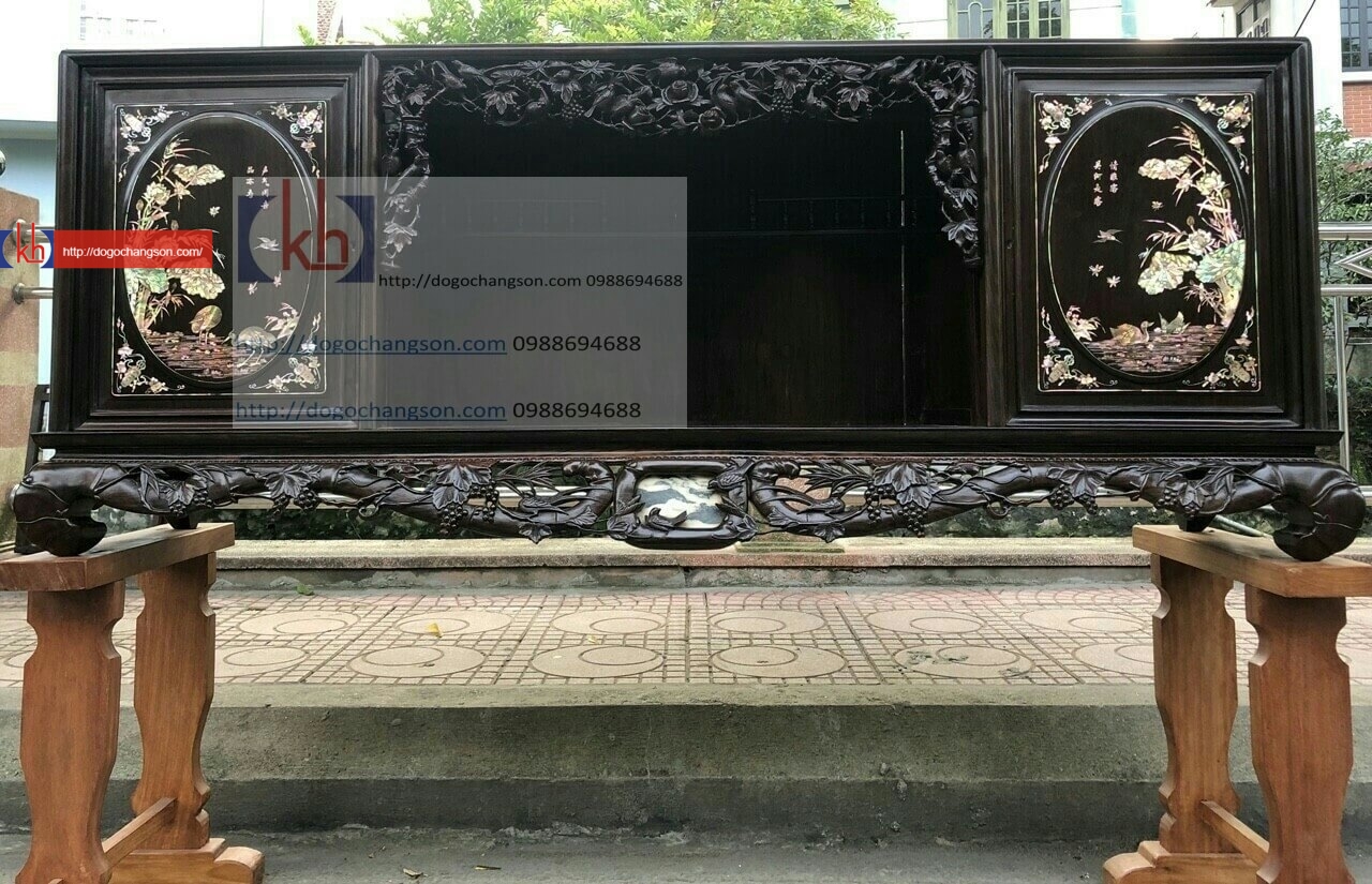 Tủ chè gỗ trắc