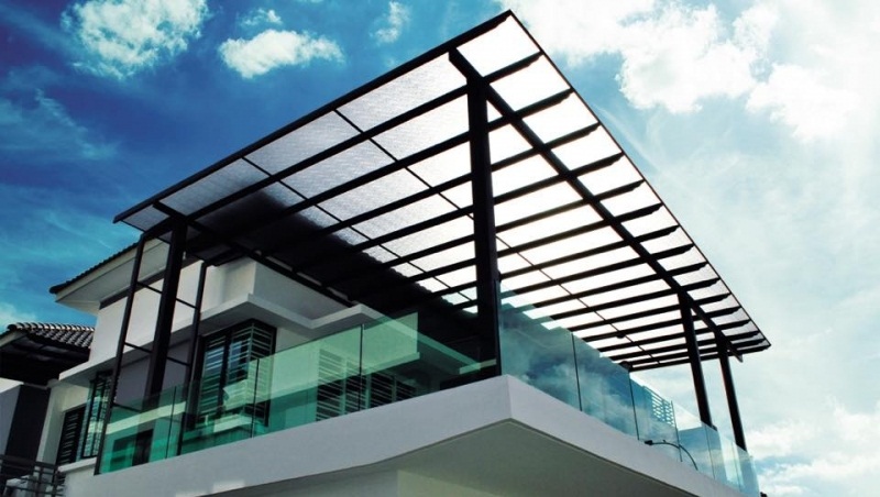 Tìm hiểu tấm lấy sáng Polycarbonate dạng đặc (Báo giá 2019)-đặc phẳng-đặc sần