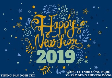 THÔNG BÁO LỊCH NGHỈ TẾT DƯƠNG LỊCH 2019