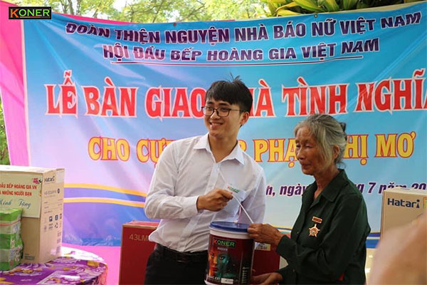 Sơn Koner Tài Trợ Sơn Cho Nhà Tình Nghĩa Của Cựu TNXP Phạm Thị Mơ