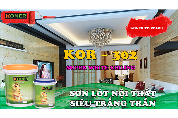 SƠN NỘI THẤT SIÊU TRẮNG TRẦN KOR -302