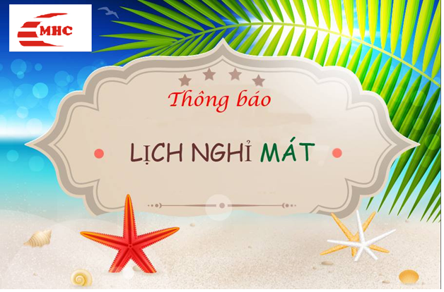 Thông báo lịch nghỉ mát năm 2016