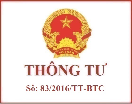 THÔNG TƯ 83/2016/TT-BTC NGÀY 17 THÁNG 06 NĂM 2016 HƯỚNG DẪN THỰC HIỆN ƯU ĐÃI ĐẦU TƯ THEO QUY ĐỊNH CỦA LUẬT ĐẦU TƯ 67/2014/QH13 VÀ NGHỊ ĐỊNH 118/2015/NĐ-CP