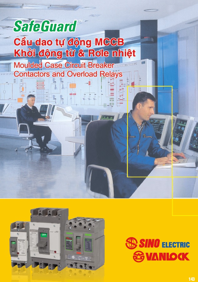 Cầu dao tự động MCCB, khởi động từ và rơ-le nhiệt