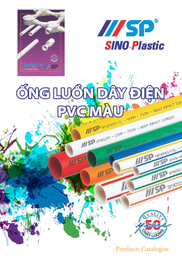 Ống luồn dây điện PVC màu