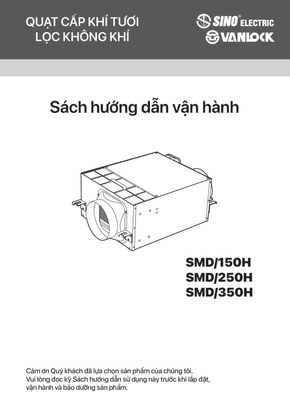 Hướng dẫn sử dụng Quạt thông khí