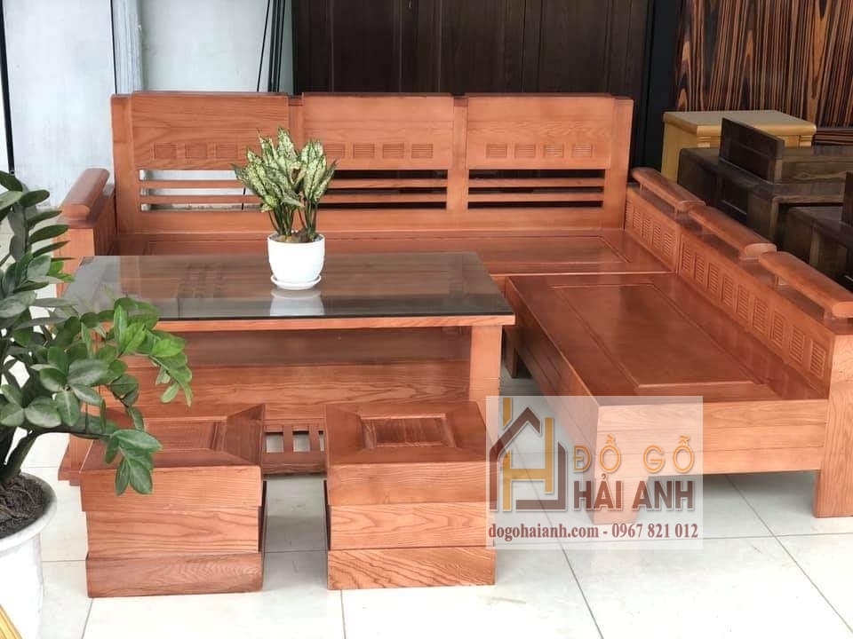 Tổng hợp những bộ sofa gỗ sồi Nga bán chạy nhất tại Đồ gỗ Hải Anh