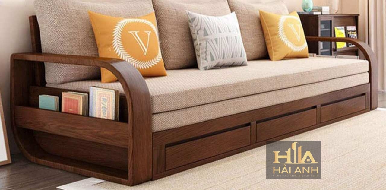 Top 6 ghế sofa gỗ kéo ra thành giường cao cấp, đáng mua nhất