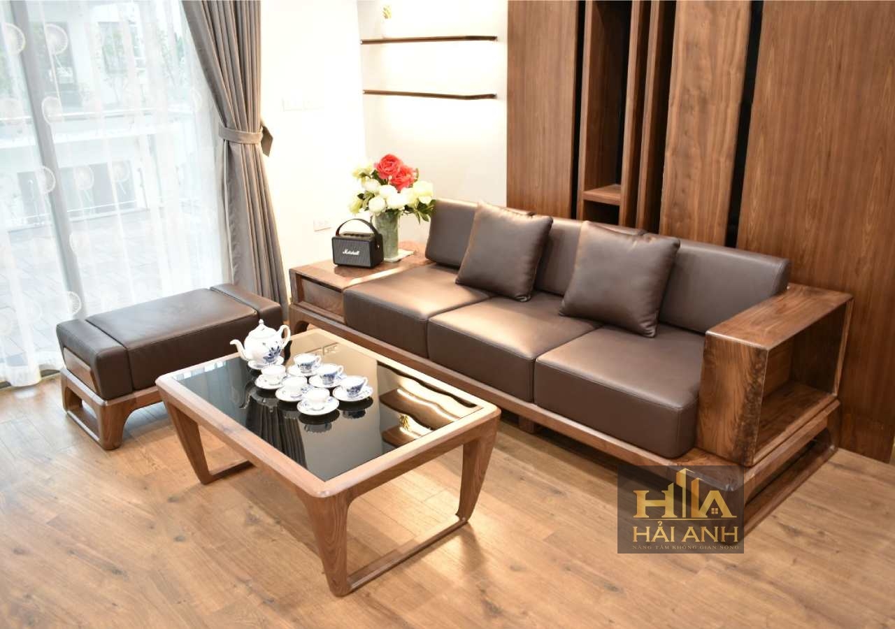 7 Mẫu Sofa Gỗ Cho Phòng Khách Nhỏ, Thiết Kế Đơn Giản, Hiện Đại