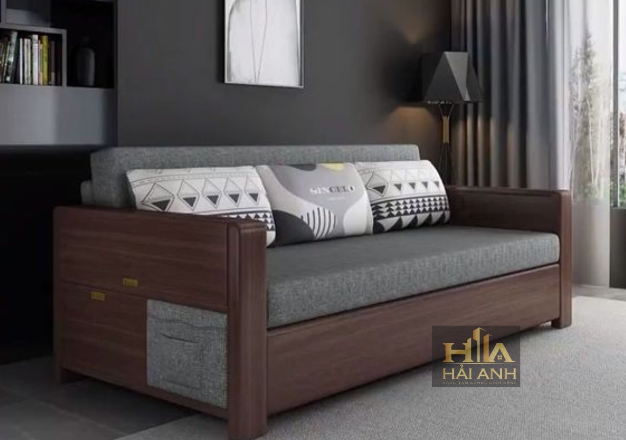 10+ Mẫu Ghế Sofa Giường Gỗ Đa Năng Thông Minh