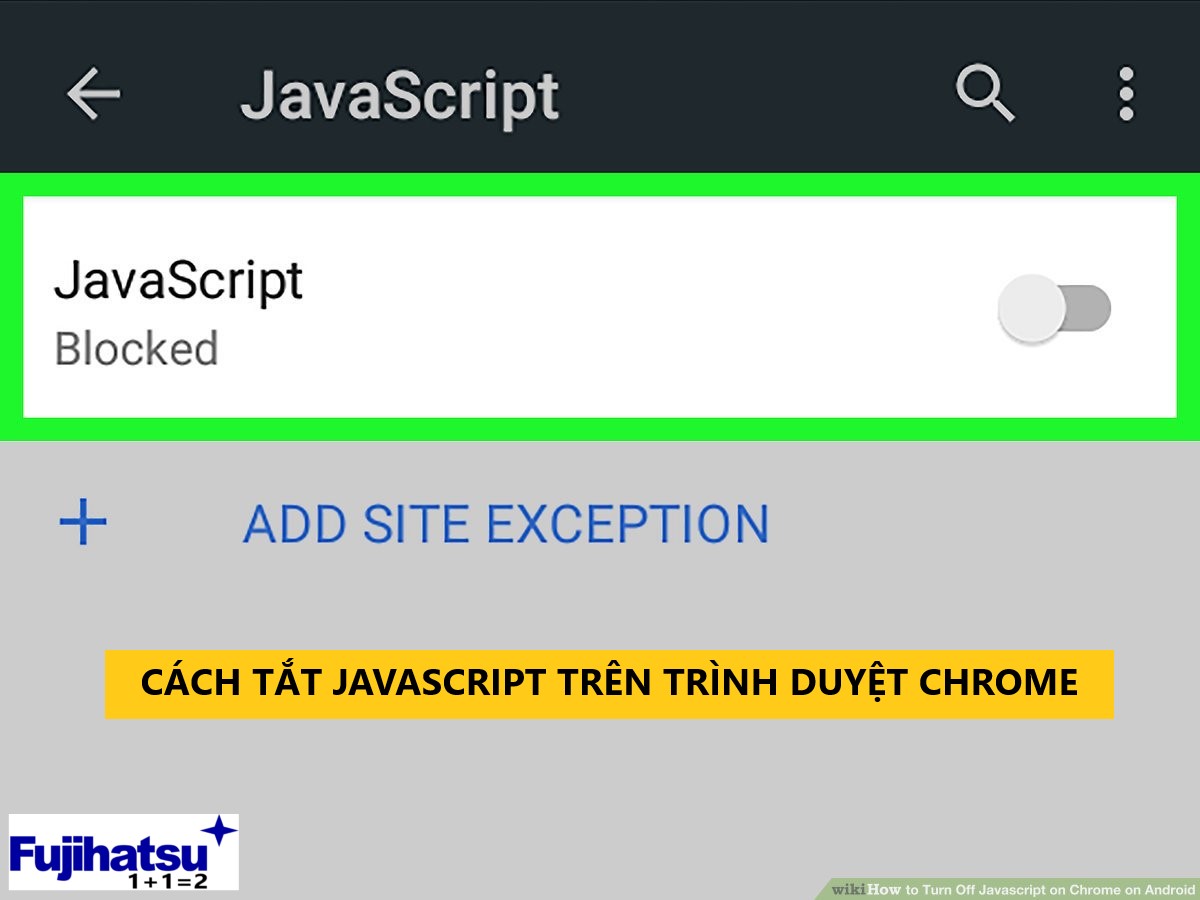 Cách tắt JavaScript trong Trình duyệt Chrome - Cân điện tử Fujihatsu