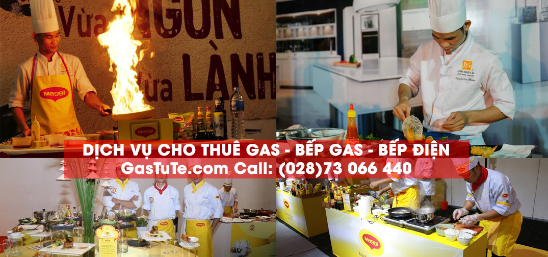 Cho thuê Gas - Bếp Gas -  Bếp Khè Công Nghiệp - Bếp Cồn Mini, dịch vụ trọn gói, gọi ngay (028)73 066 440