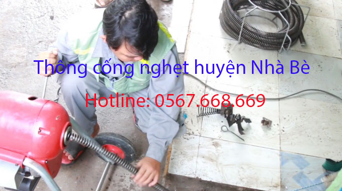 Thông cống nghẹt huyện Nhà Bè [Nhanh + Rẻ] Có mặt sau 15 Phút