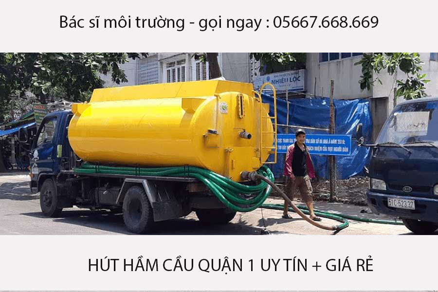 Hút hầm cầu quận 1 chỉ 300k [nhanh + rẻ] - BH 5 năm