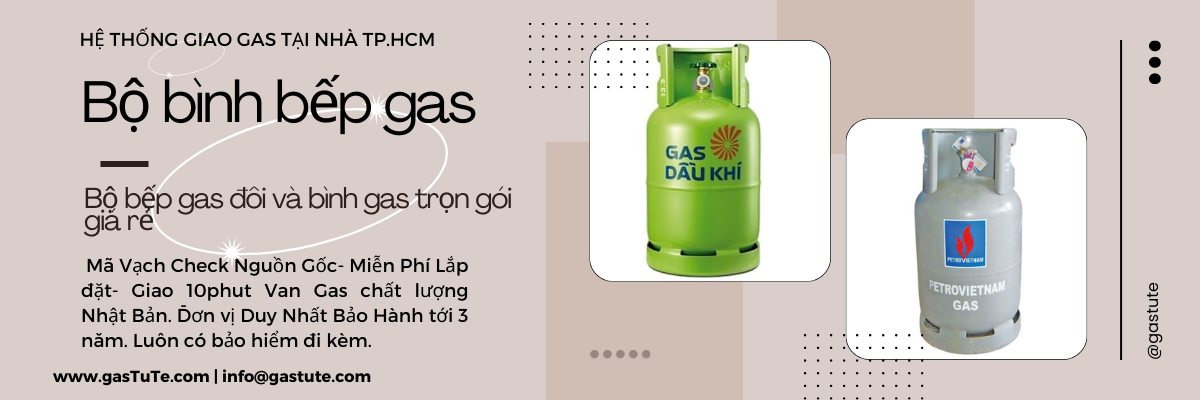 Bộ bình bếp gas, bộ bếp gas đôi và bình gas trọn gói giá rẻ