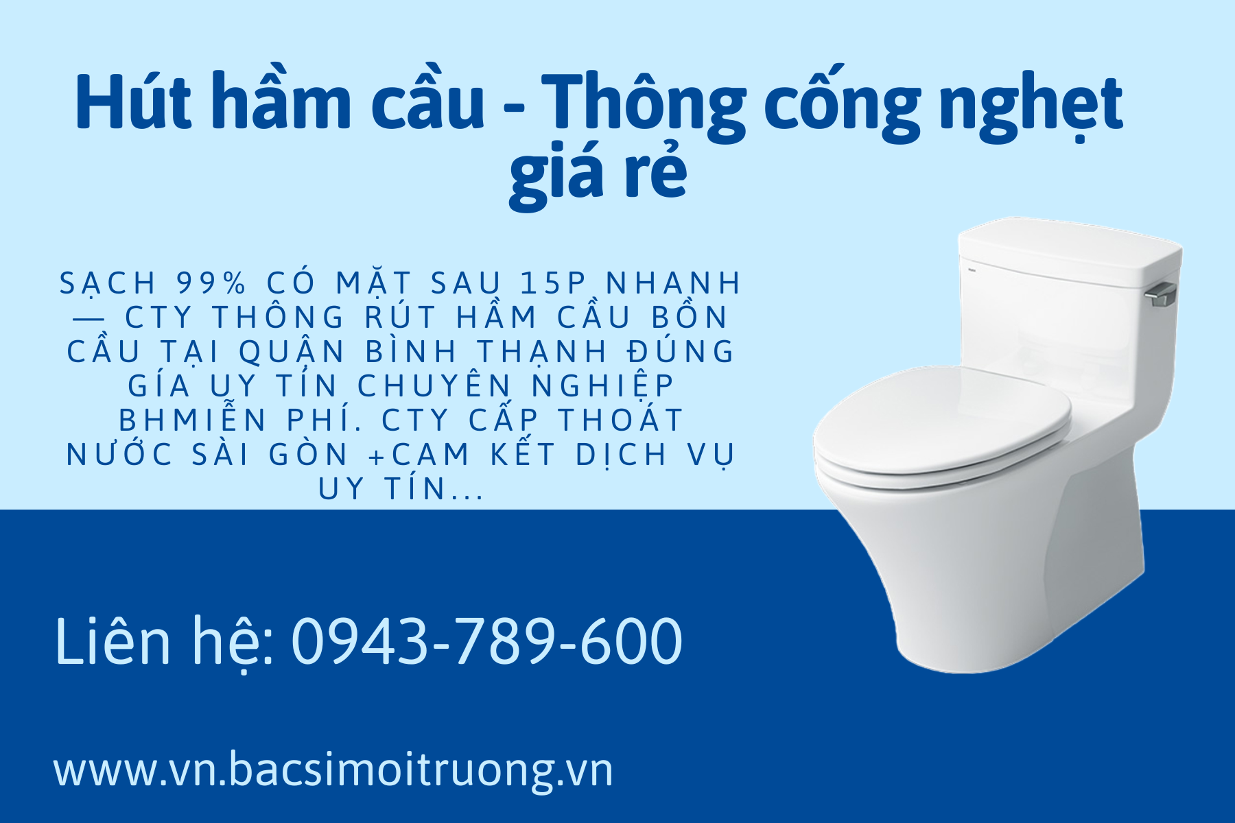 Xử lý mùi hôi từ cống và dịch vụ thông tắc cống chuyên nghiệp