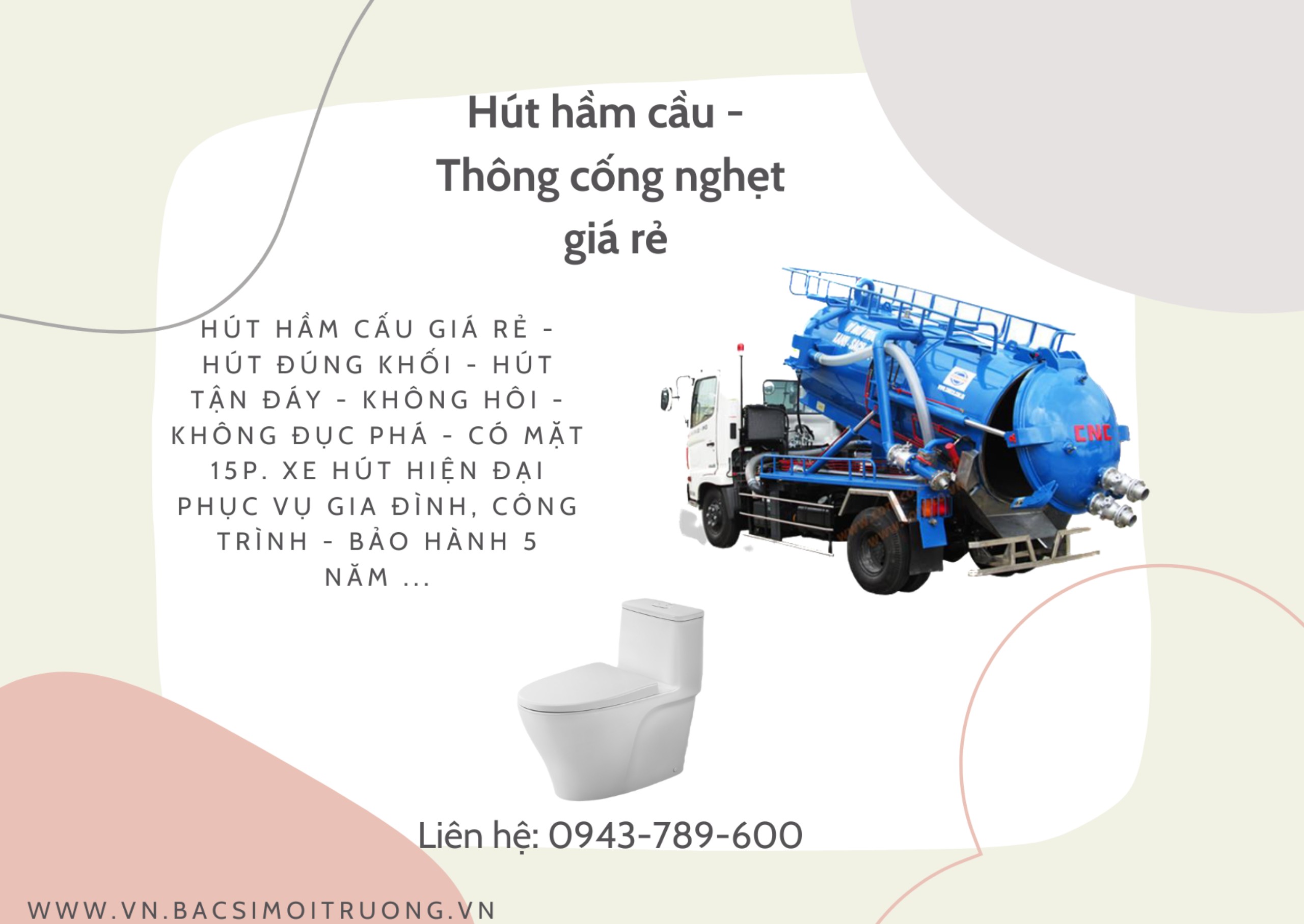 Hút hầm cầu: Giải pháp hiệu quả cho mùi hôi từ cống thoát nước