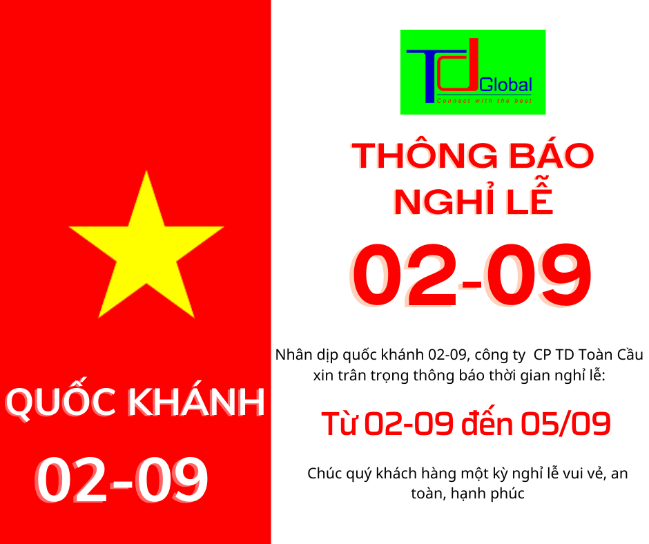 Thông báo nghỉ lễ Quốc Khánh 02-09