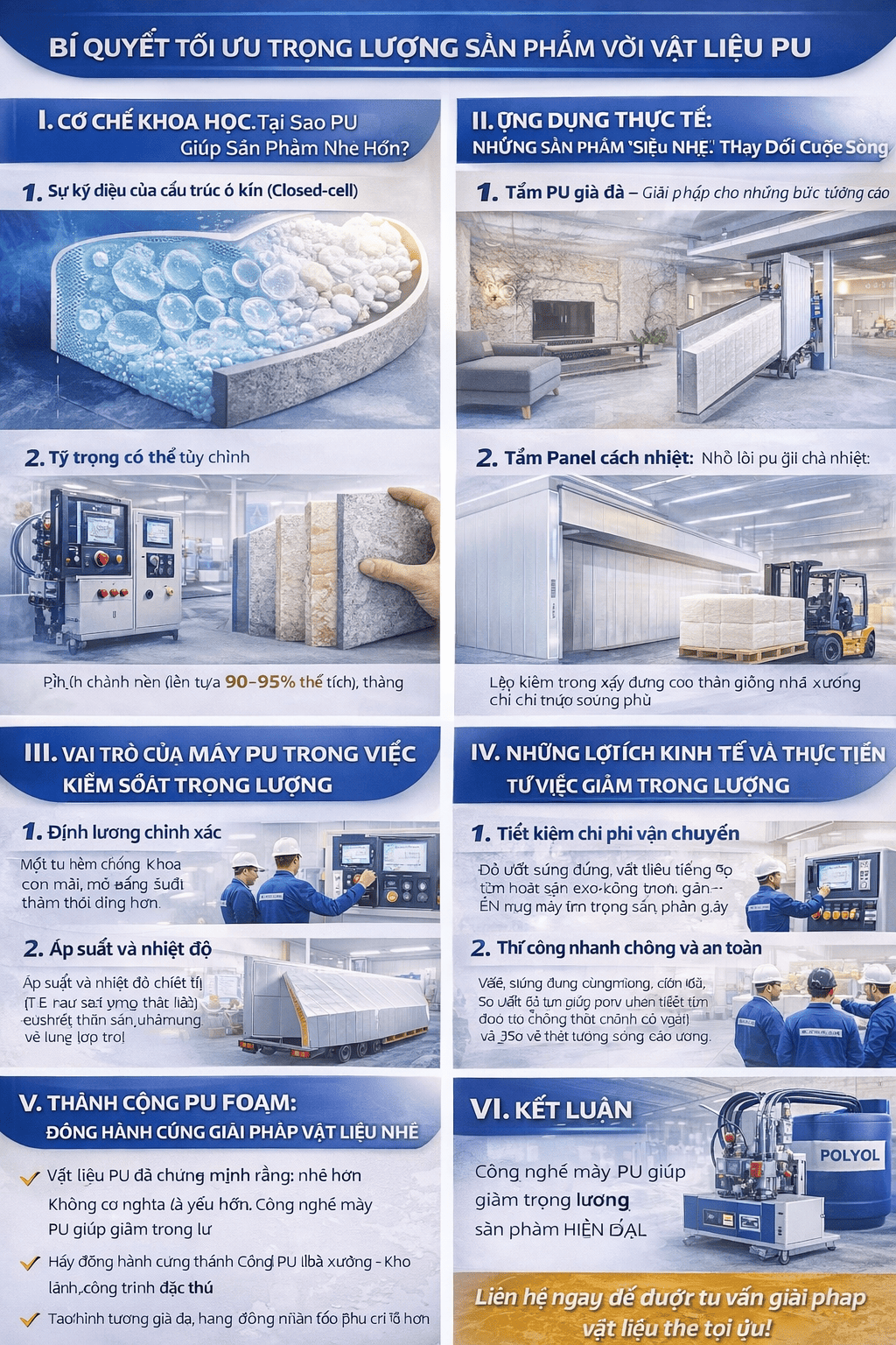 Bí Quyết Tối Ưu Trọng Lượng Sản Phẩm Với Vật Liệu PU