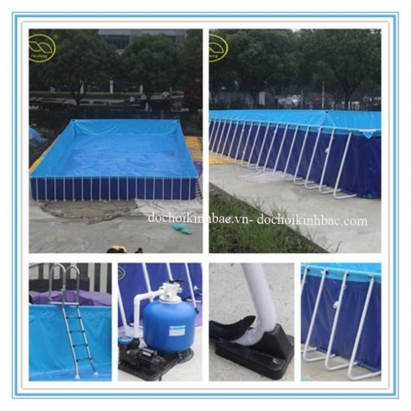 Phao hơi Kinh bắc cung cấp bể bơi di động tại Lĩnh sơn, huyện Anh sơn, Nghệ an